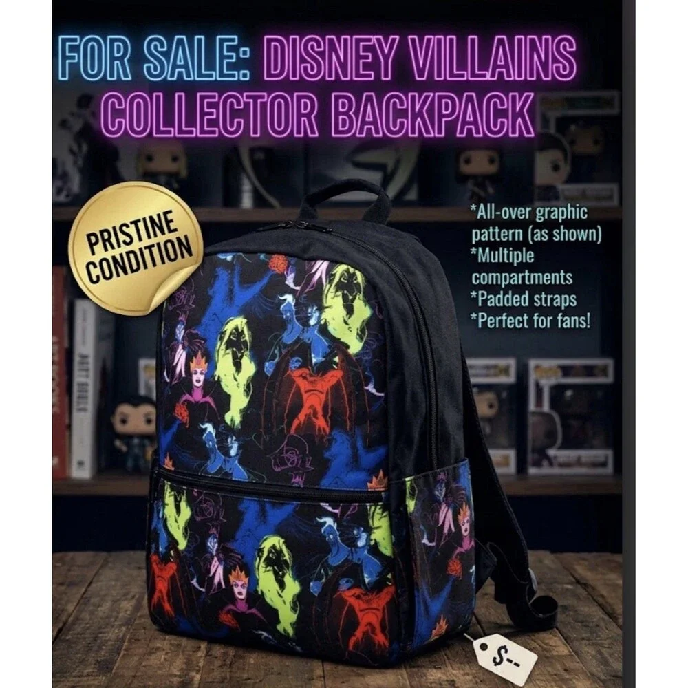 2024 Disney Villains Canvas Backpack 16